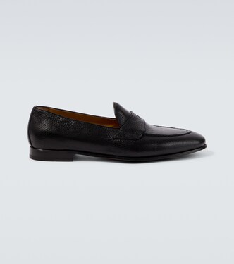 Leather penny loafers | Kiton