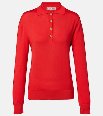 Alegria silk and cotton polo sweater | Blazé Milano
