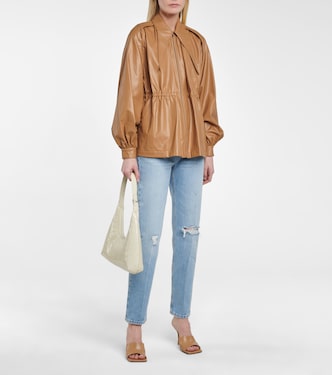 Giacca Ari in similpelle | Deveaux New York