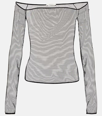 Sheer long sleeve top | Nensi Dojaka