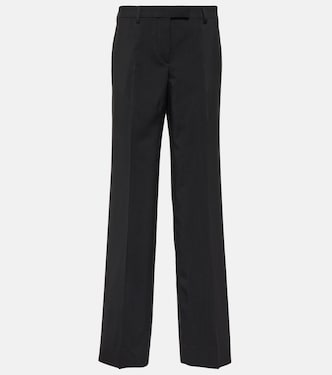 Mid-Rise-Hose aus einem Wollgemisch | Miu Miu