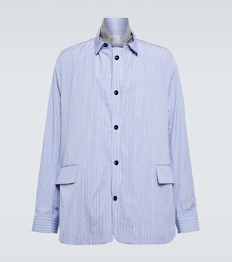 Camicia in cotone a righe | Sacai