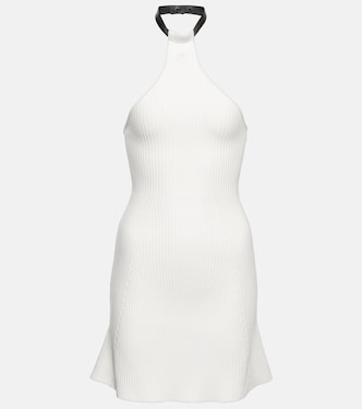 Ribbed-knit halterneck minidress | Courrèges