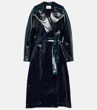 Coated wool-blend trench coat | Alaïa