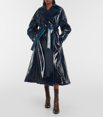 Coated wool-blend trench coat | Alaïa