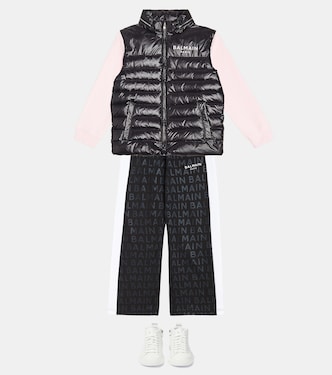 Sudadera de jersey de algodón con logo | Balmain Kids