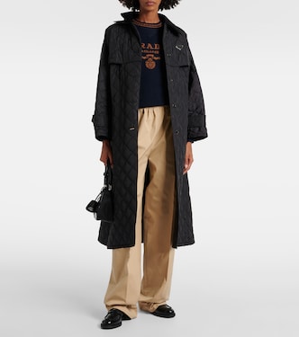 Gerade Hose aus Baumwollpopeline | Prada