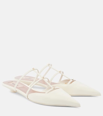 Mules Rockstud Wispy 20 aus Leder | Valentino Garavani