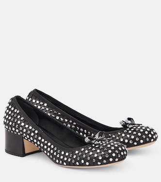 Pumps in pelle con cristalli | Rene Caovilla
