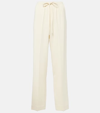 Pantaloni regular Aurelia in crêpe | Asceno