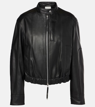 Chaqueta bomber cropped de piel | Vince