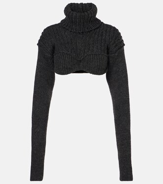 Jersey de cuello alto de mezcla de lana | Acne Studios