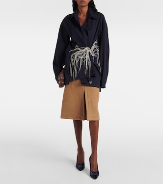 Jupe midi en laine | Dries Van Noten