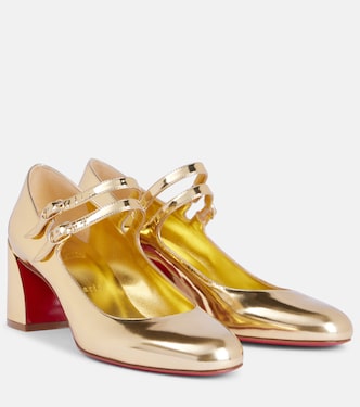 Mary-Jane-Pumps Miss Jane aus Metallic-Leder | Christian Louboutin
