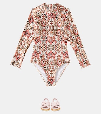 Wylie printed rashguard top | Zimmermann Kids