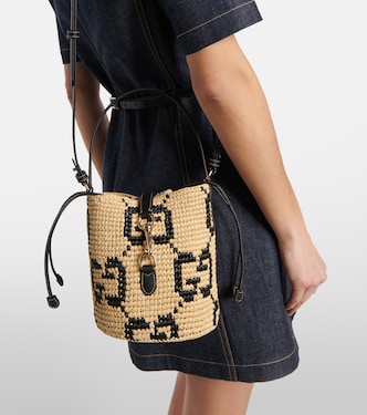 Secchiello GG Small con pelle | Gucci