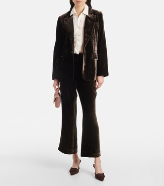 Pantaloni flared in velluto | Frame