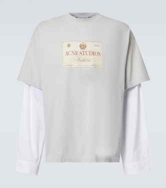Logo printed cotton jersey T-shirt | Acne Studios