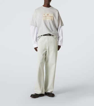 Camiseta en jersey de algodón con logo | Acne Studios