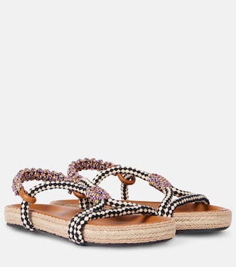 Waltee leather-trimmed espadrilles | Isabel Marant