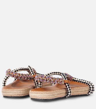 Waltee leather-trimmed espadrilles | Isabel Marant