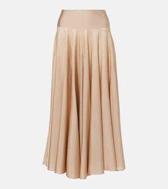 Falda larga plisada | Alaïa