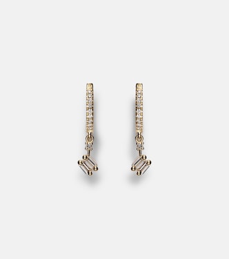 Ohrringe aus 18kt Gelbgold mit Diamanten | Suzanne Kalan