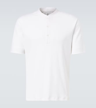 Jersey Henley shirt | Brunello Cucinelli