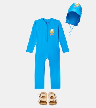 Set Lion aus Rashguard-Badeanzug und Hut | Jellymallow