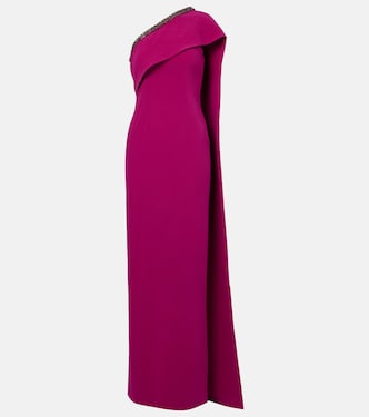 Abito lungo in crêpe di raso  | Roland Mouret