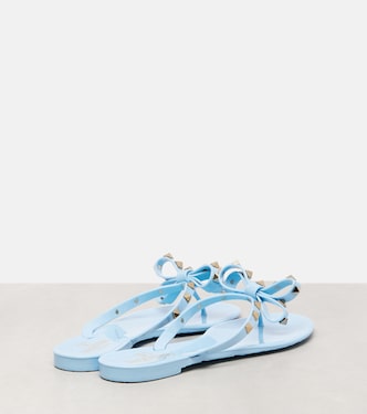 Rockstud PVC thong sandals | Valentino Garavani