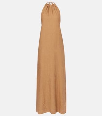 Lelia halterneck linen maxi dress | Nili Lotan