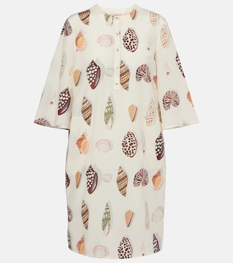 Minikleid Creme aus Baumwolle und Seide | Eres