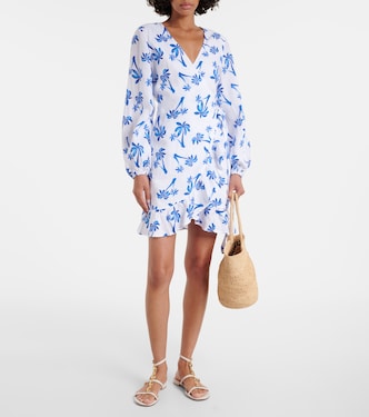 Wickelkleid Palm Beach aus Leinen | Heidi Klein