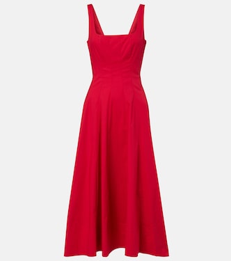 Robe midi Wells en coton | Staud