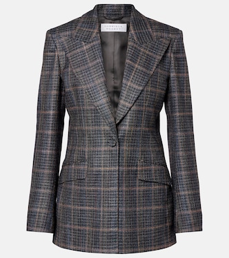 Leiva checked wool and silk blazer | Gabriela Hearst
