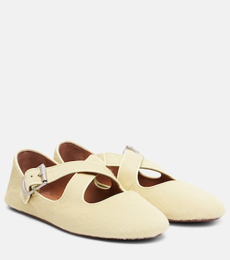 Calf hair ballet flats | Alaïa