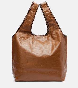 March Large leather tote bag | Dries Van Noten