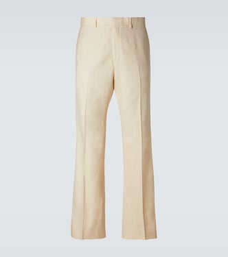 Alto satin-trimmed flared pants | Wales Bonner
