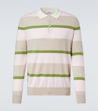 Striped cashmere polo sweater | Arch4