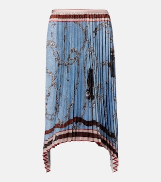 Pleated printed midi skirt | Acne Studios