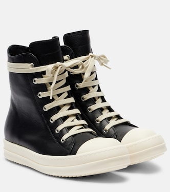 Leather high-top sneakers | Rick Owens