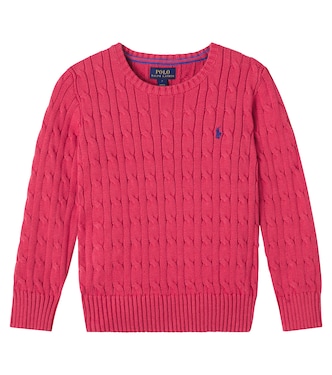 Cable-knit cotton sweater | Polo Ralph Lauren Kids