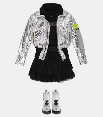 Sudadera con capucha de algodón con logo | Balmain Kids