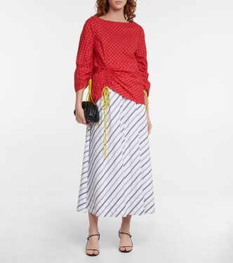 Kariertes Top aus Seide | Tory Burch