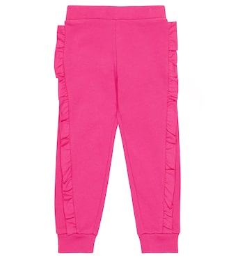 Baby frill-trimmed cotton sweatpants | Balmain Kids