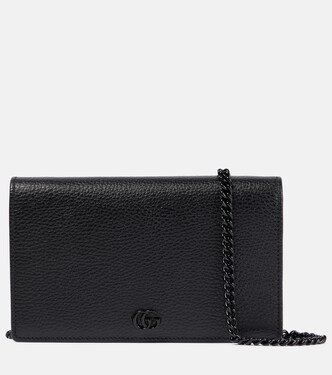 Clutch portafoglio in pelle GG Marmont | Gucci