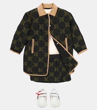 Giacca imbottita e trapuntata con logo | Off-White Kids
