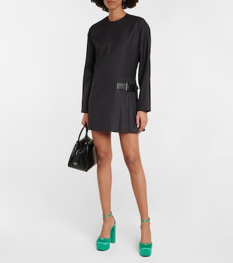 Pumps in raso con plateau | Prada