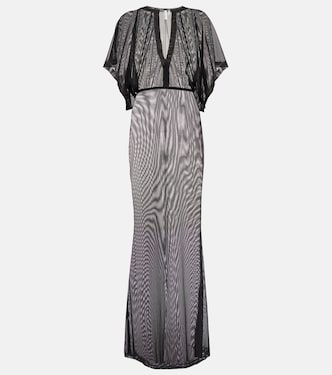 Obie semi-sheer maxi dress | Norma Kamali